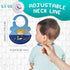 Silicone Baby Bibs for Babies, Toddlers (6-72 months) Silicone Bibs for Boy, Girl, Baby Gifts, Baby Shower 2 Pack...