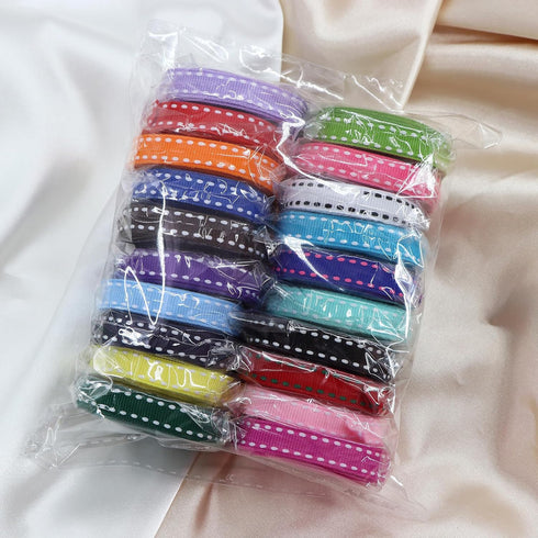 3/8" White Jump Point Grosgrain Ribbons, Perfect for Gift Wrapping Crafts Party Wedding Birthday Decoratio, DIY Crafts Bow Hair Headband Accessori...