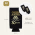 Cheers and Beers to 30 Years Can Coolers, Set of 12 - Black and Gold 30th Birthday Decorations and Party Favors for Men and Women - Cheers to 30 Y...