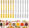 12P Mini Shovel Spoons, Coldairsoap Little Spoon Tiny Spoon Spice Spoon Alloy Mini Pendant Spoon Perfect for Measuring Spices,Coffee,Sugar...