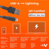 Ventev - Flat 6ft iPhone Charger USB-A to Apple Lightning Cable | MFi Certified, Fast Charger Cord | 35X Stronger | Tangle-Resistant | Compatible ...
