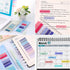 2000Pcs Sticky Tabs with Ruler, 10 Pack Index Tabs, Post It Sticky Notes, Repositionable Book Flags Strip Index Tabs Clear Page Markers for Office...