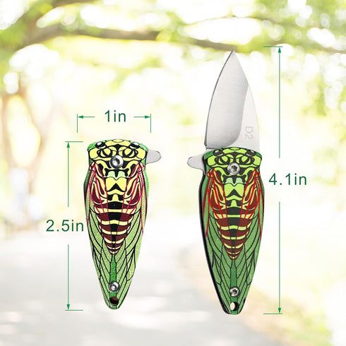 Mini Keychain Knife, Small Pocket Knife, Stainless Steel Folding Knife, Outdoor Camping Knife, Mini Men's and Women's Pocket Knive gifts, Survival...