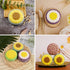 Actvty Round Sunflower Soap Molds, 2 Pack 6 Cavity Cylinder Daisy Flower Silicone Molds for Making Hot Chocolate Bomb, Cake, Jelly, Soap, Lotion B...