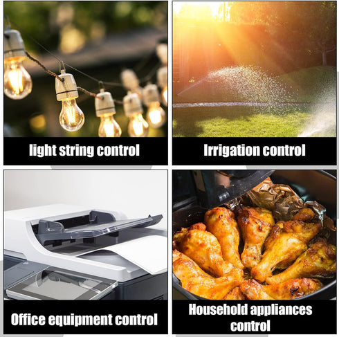 Weewooday 3 Prong Outdoor Extension Cord with Waterproof Switch 1875W Heavy Duty 14/3 SJT Cable Inline On/Off 15A 125V Grounded Outlets Plugs for ...