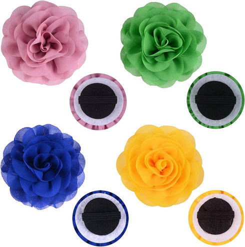 Flower Collars, 30pcs Pet Collar Flowers Charms for Dogs & Cats, Soft Chiffon Material, Exquisite Floral Design, Wide Application, Proper Size, 3....