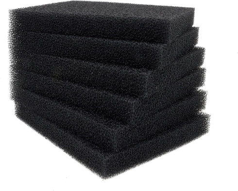 ALEGI Aquarium Bio Sponge Fitler Media, 6.28 x 5.5 x 0.78 Inch Fish Tank Filter Cartridge Filter Foam Pad Inserts for ML350 (6 Pack)...