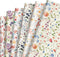 JarThenaAMCS 12 Sheets Wildflower Wrapping Paper -Not Roll- Watercolor Floral Gift Wrap Paper Bulk Folded Flat Flower Art Paper for Wedding Bridal...