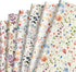 JarThenaAMCS 12 Sheets Wildflower Wrapping Paper -Not Roll- Watercolor Floral Gift Wrap Paper Bulk Folded Flat Flower Art Paper for Wedding Bridal...