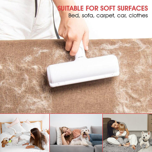 Pet Hair Remover Roller- Quality-mart Reusable Dog and cat Hair Remover for Floors, Sofas, Carpets, Clothes, car Seats, beds- Easy to use and self...