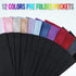 12 Pcs Men's Flat Prefolded Pocket Square Masculine Polyester Suit Rectangular Pocket Square Handkerchief on Card, 12 Colors...