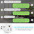 3 Prong Light Bulb Socket Adapter, Polarized Light Socket Outlet, Light Socket to Plug Adapter Socket Converter, Light Bulb Plug Adapter for Patio...