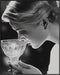 Posterizer 1 pcs-black and white alluring photo of woman smelling her drink-Photography Art-Retro Art-Decor for Home & Office- unframed wall art...