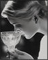 Posterizer 1 pcs-black and white alluring photo of woman smelling her drink-Photography Art-Retro Art-Decor for Home & Office- unframed wall art...