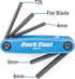 Park Tool AWS-9.2 Fold-Up Hex Wrench and Screwdriver Set Tool,Blue...