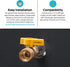 Eastman 1/2 Inch FIP Gas Ball Valve, Brass Connectors and Fittings for Natural Gas and Liquid Propane, 60009B...