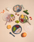 Hippypotamus Lids for Toddler Plates - Fits Silicone Baby Plates 7.75 in. Diameter - BPA Free - Set of 3 (Clear Lids)...