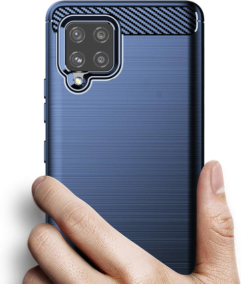 Osophter for Galaxy A42 5G Case Samsung M42 5G Case Shock-Absorption Flexible TPU Rubber Protective Cell Phone Cover for Samsung Galaxy A42 5G(Nav...