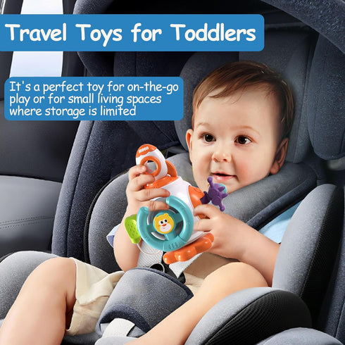Montessori Sensory Toys for Toddlers 1-3 - Travel Activities Busy Board Cube - Baby Gifts for 6 9 12 18 Months 1 2 One Year Old Infant Boys Girls ...