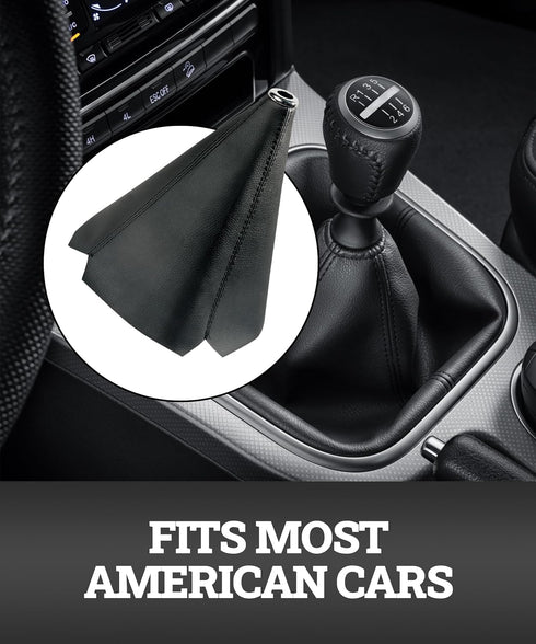 Universal Car Shift Knob Dust Cover,Retainer Stick Shift Sleeve Gear Shifter Boot,Auto Manual Gear Gaiter Cover,Car Gear Stick Gaiter,Fit for Most...