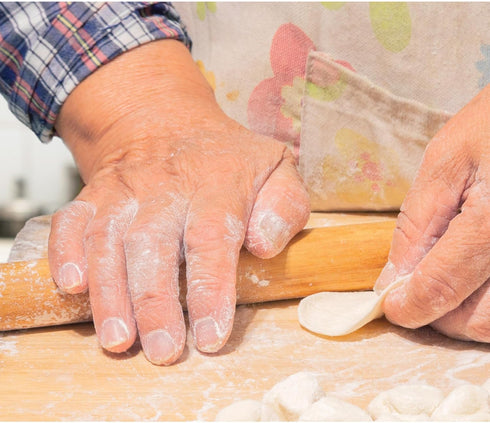 Helen's Asian Kitchen Dumpling Rolling Pin 10-Inches Natural Bamboo...