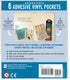 Adhesive Vinyl Pockets for Bullet Journals (set of 6 stick-on pockets)...