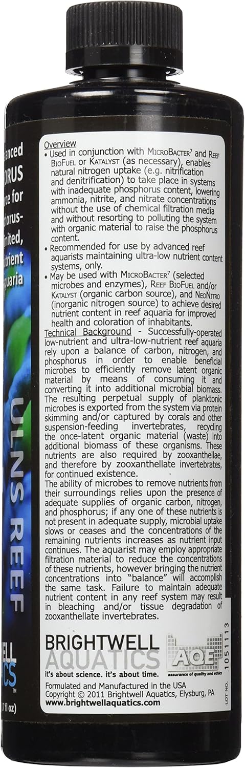 Brightwell Aquatics - NeoPhos - Balanced Phosphorus Source for Phosphorus-Limited, Low-Nutrient Reef Aquaria - Aquarium Water Treatments, 16.9 fl ...