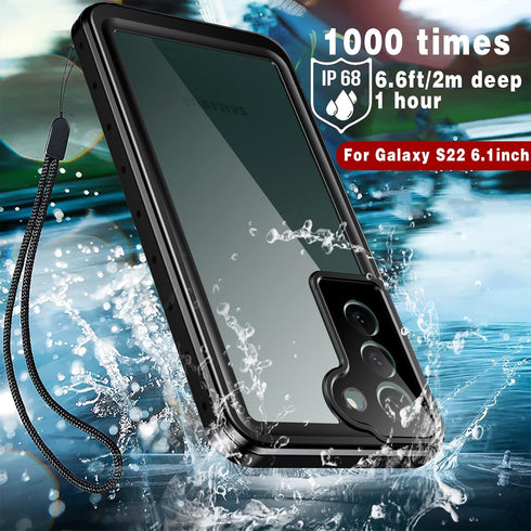 ANTSHARE for Samsung Galaxy S22 Case Waterproof, S22 Case with Screen Protector Heavy Duty Military Grade Drop Protection Full Body Protective Sho...
