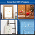 4 Pack Star Stencil 4 Sizes Star Shaped Painting Template Reusable Plastic Twinkle Starburst Painting Stencils for Wall Wood Canvas Fabric, Use fo...