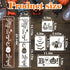 Halloween Stencils for Painting on Wood Door Sign Reusable Large Holiday Stencil for Crafts Canvas Wall Shirts Cookie Drawing Paint Decorating (Ha...