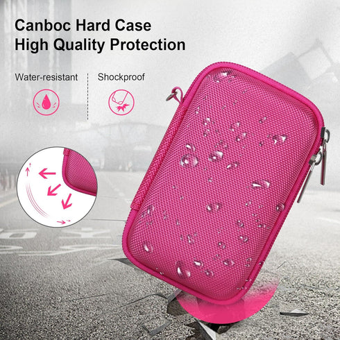 Canboc Camera Case for Canon PowerShot G7 X Mark II/ G7X Mark III Digital 4K Vlogging Camera, Point and Shoot 4K Video Camera Bag, Zipper Mesh Poc...