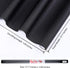 VELIMAX Static Cling Total Blackout Window Film Privacy Room Darkening Window Tint Black Window Cover 100% Light Blocking No Glue (17.7 x 118 inch...