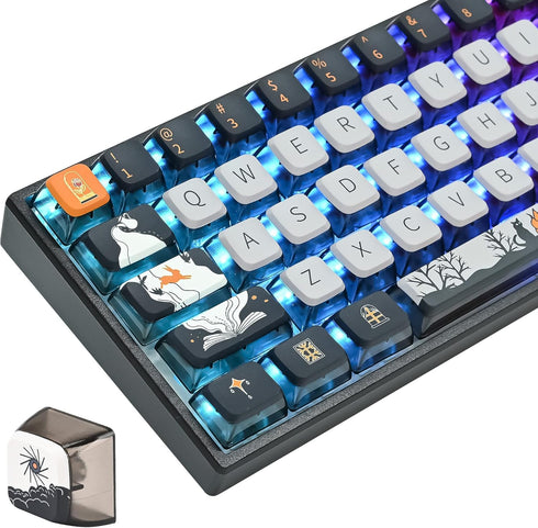 Fairy Tales PBT Keycaps ASA Profile 118 Keys Custom Keycaps Set for 60% 65% Cherry Mx Gateron Kailh Switch Mechanical Keyboards...