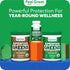 Feel Great Vitamins Super Greens Tablets | Organic Greens, Fruits and Veggies Supplement | Fruit and Veggie Supplement with Kale, Spinach Extract,...