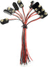 10 Pcs I TYPE 9 Volt Battery Clip And 10 Pcs T Type 9 Volt Battery Connector With Wires Leads...