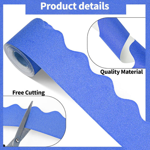 65.6 Feet Bulletin Board Borders 2 Rolls Trim Bulletin Boards Bulletin Board Border Decorative for School, Classroom, Office, Party, Wall Decor (B...