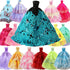 ZITA ELEMENT 51 Pcs 11.5 Inch Girl Doll Clothes and Accessories - 6 Pcs 11.5 Inch Girl Doll Wedding Evening Party Dresses Grown with 45 Pcs 11.5 I...