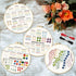 INFUNLY 4 Set Stitches Embroidery Kit for Adults Elephant Cross Stitch Kits for Beginners Stamped Embroidery Kit with Instructions, 2 Embroidery H...
