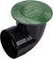 NDS 422G Pop-Up Drainage Emitter with Elbow fits 4-Inch Sewer and Drain Pipe, Works with Drainage Systems Including Catch Basins, Green...
