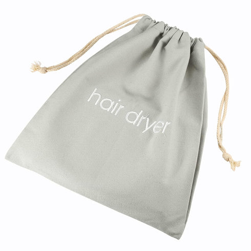 Hair Dryer Bags Drawstring Bag Container Hairdryer Bag for travel bathroom (Light Grey)...