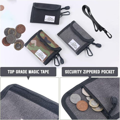 T.CONTACT Neck Wallet Lanyard Wallet with Zipper Coin Purse Card Holder for Men Women Boys Kidssplatoon Wallet Boy Scout Wallet Cool Boy Wallets C...