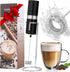 Powerful Milk Frother Handheld Battery Operated, Double Whisk Foam Frother Maker with Stainless Steel Stand, Drink Mixer For Coffee, Lattes, Match...