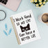 Cat Spiral Notebook Journal 5.5 x 8.3 inches,Funny Peeking Spiral Notebook,Cat Themed Lined Hardcover Spiral Notebook,Gifts for Cat Lovers Cat Mom...