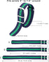 meekoo 10 Pieces Nylon Watch Strap Military Replacement Watch Band with Stainless Steel Buckle for Men and Women's Band Replacing, 18 mm...