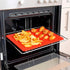 Silicone Baking Mat - 16x11.5" Non Stick Silicone Cooking Mat Fat Filtering Red Pyramid Design, for Roasting, BBQ & Pastry Making - Oven and Micro...
