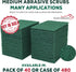 Green Medium Duty Cleaning Pads - Medium Duty Kitchen Scrub Sponges, Scouring Pads for Washing Dishes, Bathroom, Restaurant Cleaning Sponge, House...