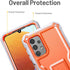 FITO for Samsung Galaxy A32 5G Case, Dual Layer Shockproof Heavy Duty Case for Samsung A32 5G Phone with Screen Protector, Built-in Kickstand (Ora...