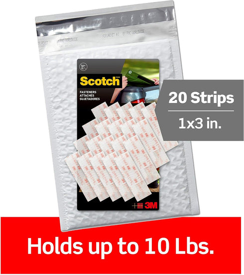 Scotch EF-6730-20NA Reclosable Fasteners 20, Clear, 10 Count...