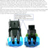 APTIV Metri-Pack 280 Series 2-Way Connector w/10-12 AWG Sealed Waterproof Set...