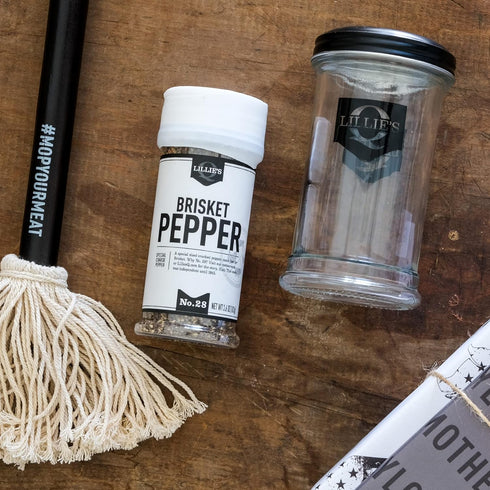 Lillie’s Q - Brisket Pepper BBQ Rub, Cracked Pepper BBQ Rub, Traditional Texas-Style Brisket Barbeque Rub, Large Pepper Grind Size, Perfect Barbeq...